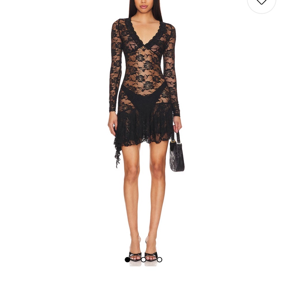Elegant Black Lace Dress